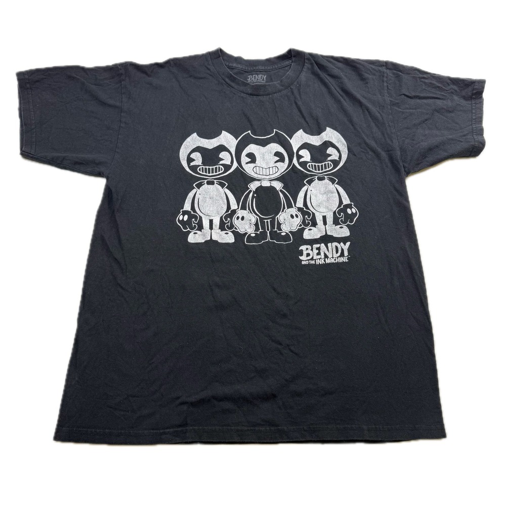 Bendy and the Ink Machine T Shirt Mens Large Black Graphic Tee